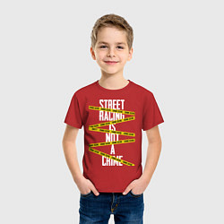 Футболка хлопковая детская Street racing, цвет: красный — фото 2
