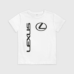 Футболка хлопковая детская LEXUS, цвет: белый