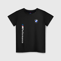 Футболка хлопковая детская BMW M PERFORMANCE 2020, цвет: черный