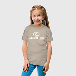Футболка хлопковая детская LEXUS, цвет: миндальный — фото 2