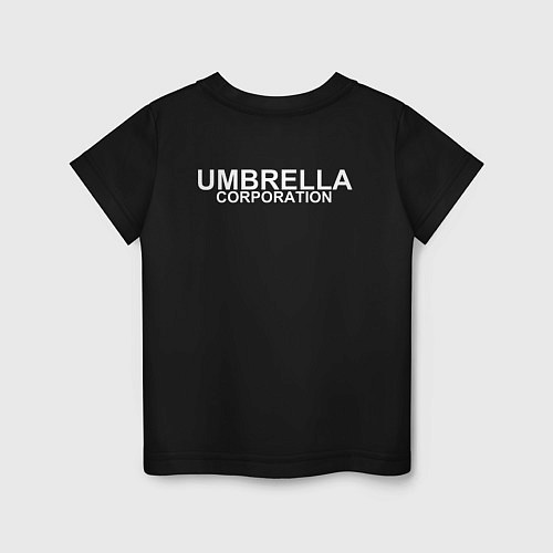 Детская футболка UMBRELLA CORP НА СПИНЕ / Черный – фото 2