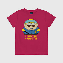 Футболка хлопковая детская South Park, Эрик Картман, цвет: маджента