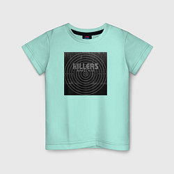 Футболка хлопковая детская The Killers цвета мятный — фото 1