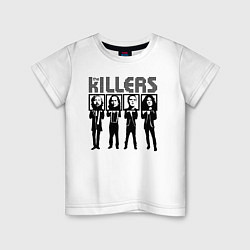 Футболка хлопковая детская The killers, цвет: белый