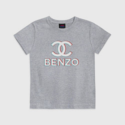 Футболка хлопковая детская BBT BENZO GANG, цвет: меланж