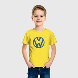 Футболка хлопковая детская Volkswagen, цвет: желтый — фото 2