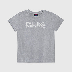 Футболка хлопковая детская Falling in Reverse, цвет: меланж