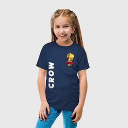 Футболка хлопковая детская BRAWL STARS CROW PHOENIX, цвет: тёмно-синий — фото 2