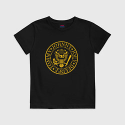 Футболка хлопковая детская RAMONES, цвет: черный