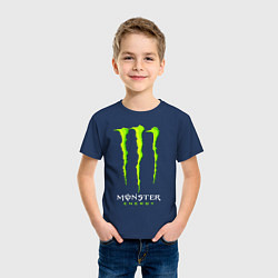 Футболка хлопковая детская MONSTER ENERGY, цвет: тёмно-синий — фото 2