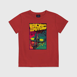 Футболка хлопковая детская Back to the Future, цвет: красный