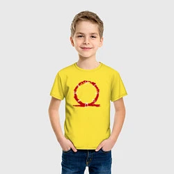 Футболка хлопковая детская GOD OF WAR, цвет: желтый — фото 2