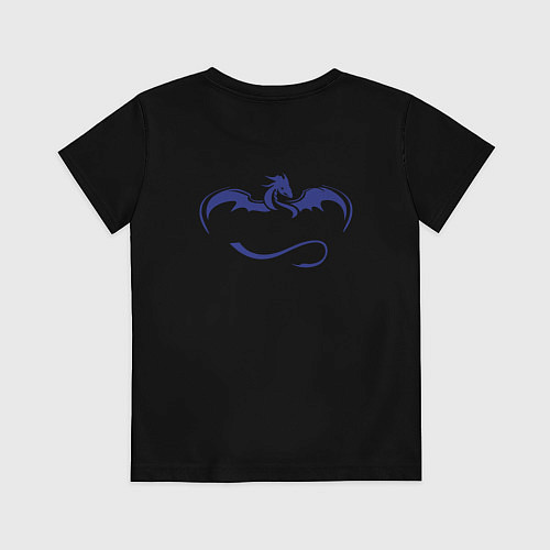 Детская футболка Crew Dragon спина Z / Черный – фото 2