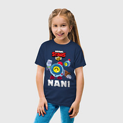Футболка хлопковая детская BRAWL STARS NANI, цвет: тёмно-синий — фото 2