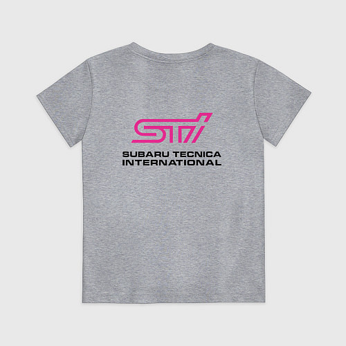 Детская футболка SUBARU STI спина Z / Меланж – фото 2