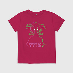 Футболка хлопковая детская Mob Psycho 100%, цвет: маджента