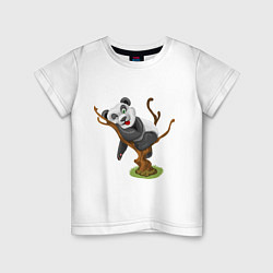 Детская футболка Смешная панда
