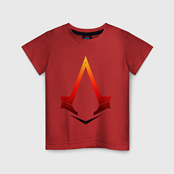 Футболка хлопковая детская Assassins Creed, цвет: красный