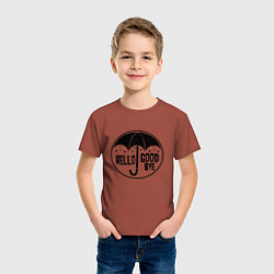 Футболка хлопковая детская Академия Амбрелла 2, цвет: кирпичный — фото 2