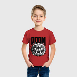 Футболка хлопковая детская КАКОДЕМОН DOOM Z, цвет: красный — фото 2