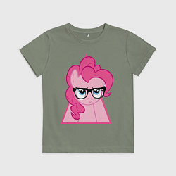 Футболка хлопковая детская Pinky Pie hipster, цвет: авокадо