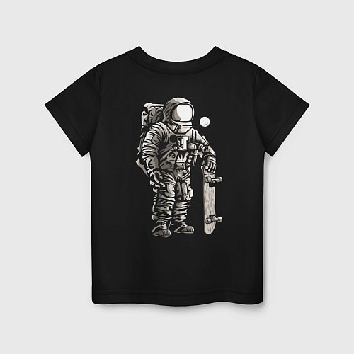 Детская футболка Space skateboarding / Черный – фото 2