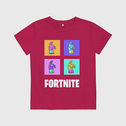 Футболка хлопковая детская Фортнайт поп-ап, цвет: маджента