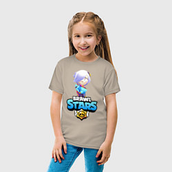 Футболка хлопковая детская BRAWL STARS COLLETE, цвет: миндальный — фото 2