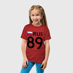 Футболка хлопковая детская RUS 89, цвет: красный — фото 2