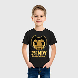 Футболка хлопковая детская Bendy And The Ink Machine, цвет: черный — фото 2