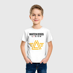 Футболка хлопковая детская ЧВК Watch Dogs Legion, цвет: белый — фото 2