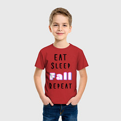 Футболка хлопковая детская Fall Guys, цвет: красный — фото 2