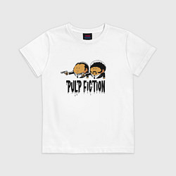 Футболка хлопковая детская Pulp fiction, цвет: белый