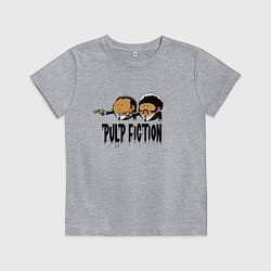 Футболка хлопковая детская Pulp fiction, цвет: меланж