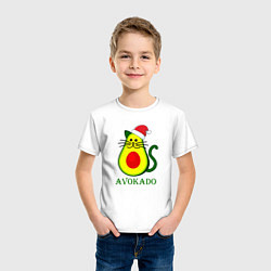 Футболка хлопковая детская Avokado, цвет: белый — фото 2