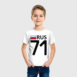Футболка хлопковая детская RUS 71, цвет: белый — фото 2