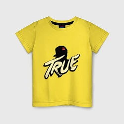Футболка хлопковая детская True Rap, цвет: желтый