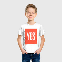 Футболка хлопковая детская Yes-No, цвет: белый — фото 2