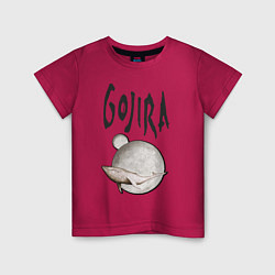 Футболка хлопковая детская Gojira, цвет: маджента
