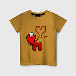 Детская футболка Among Us Red Imposter Love