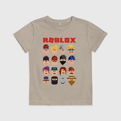Футболка хлопковая детская ROBLOX, цвет: миндальный