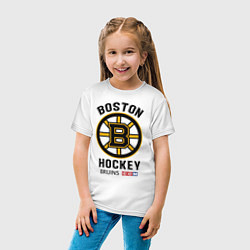 Футболка хлопковая детская BOSTON BRUINS NHL, цвет: белый — фото 2