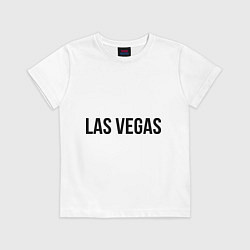 Футболка хлопковая детская Las Vegas, цвет: белый