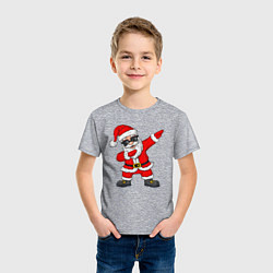Футболка хлопковая детская Dabing Santa, цвет: меланж — фото 2