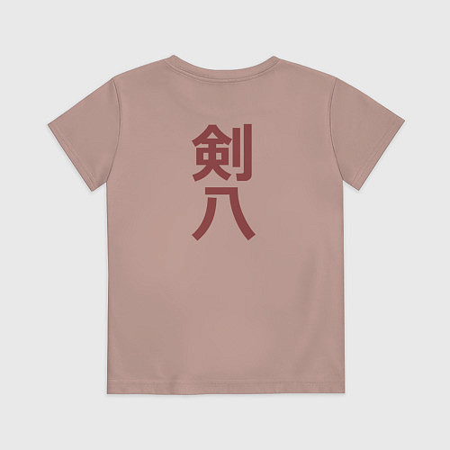 Детская футболка Кенпачи Банкай / Пыльно-розовый – фото 2