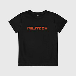 Футболка хлопковая детская Militech, цвет: черный
