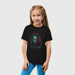 Футболка хлопковая детская Cyberpunk 2077, цвет: черный — фото 2
