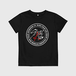 Футболка хлопковая детская STRAY KIDS, цвет: черный