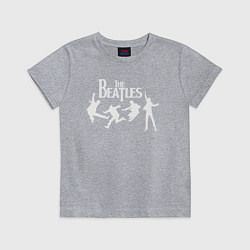 Футболка хлопковая детская The Beatles, цвет: меланж