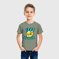 Футболка хлопковая детская Easy Peasy Lemon Squeezy, цвет: авокадо — фото 2
